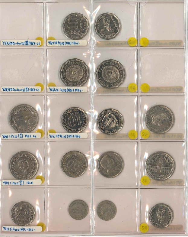  Argentinien; Lot Kleinmünzen ( 8 Stück)   