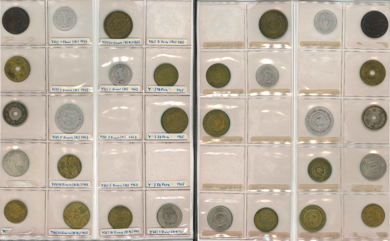  Jugoslawien/ Japan; Lot Kleinmünzen ( 15 Stück)   