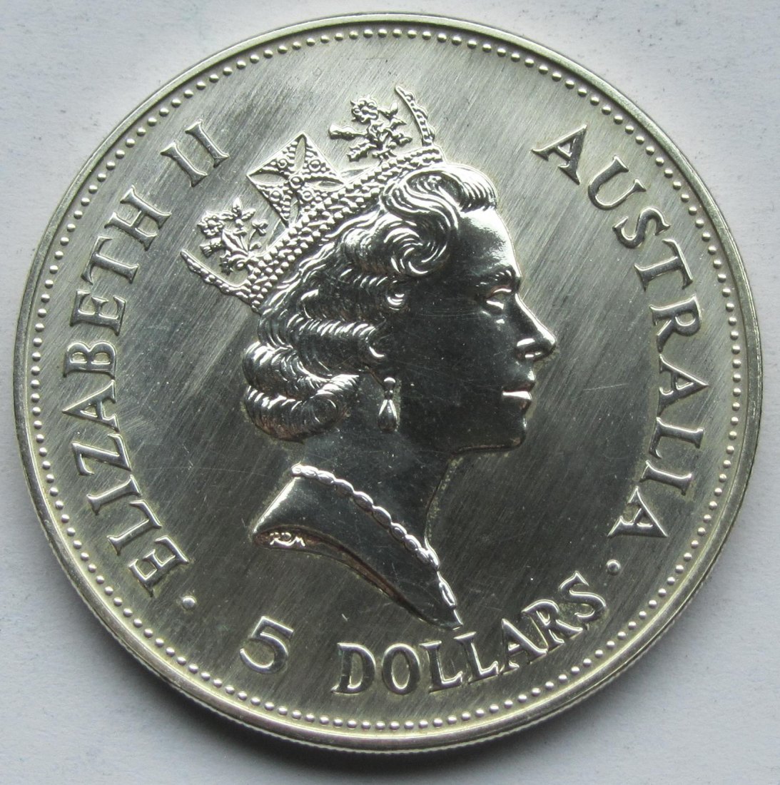  Australien: Silberunze Kookaburra 1990   