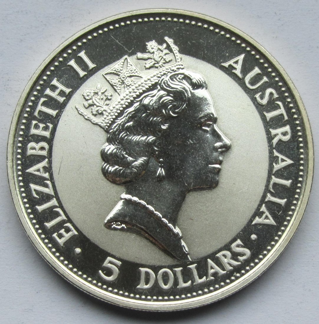  Australien: Silberunze Kookaburra 1991   