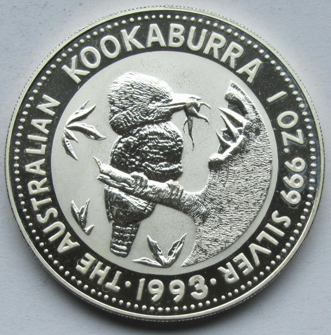  Australien: Silberunze Kookaburra 1993   