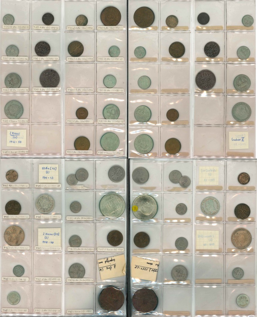 Schweden; Lot Kleinmünzen ( 31 Stück)   