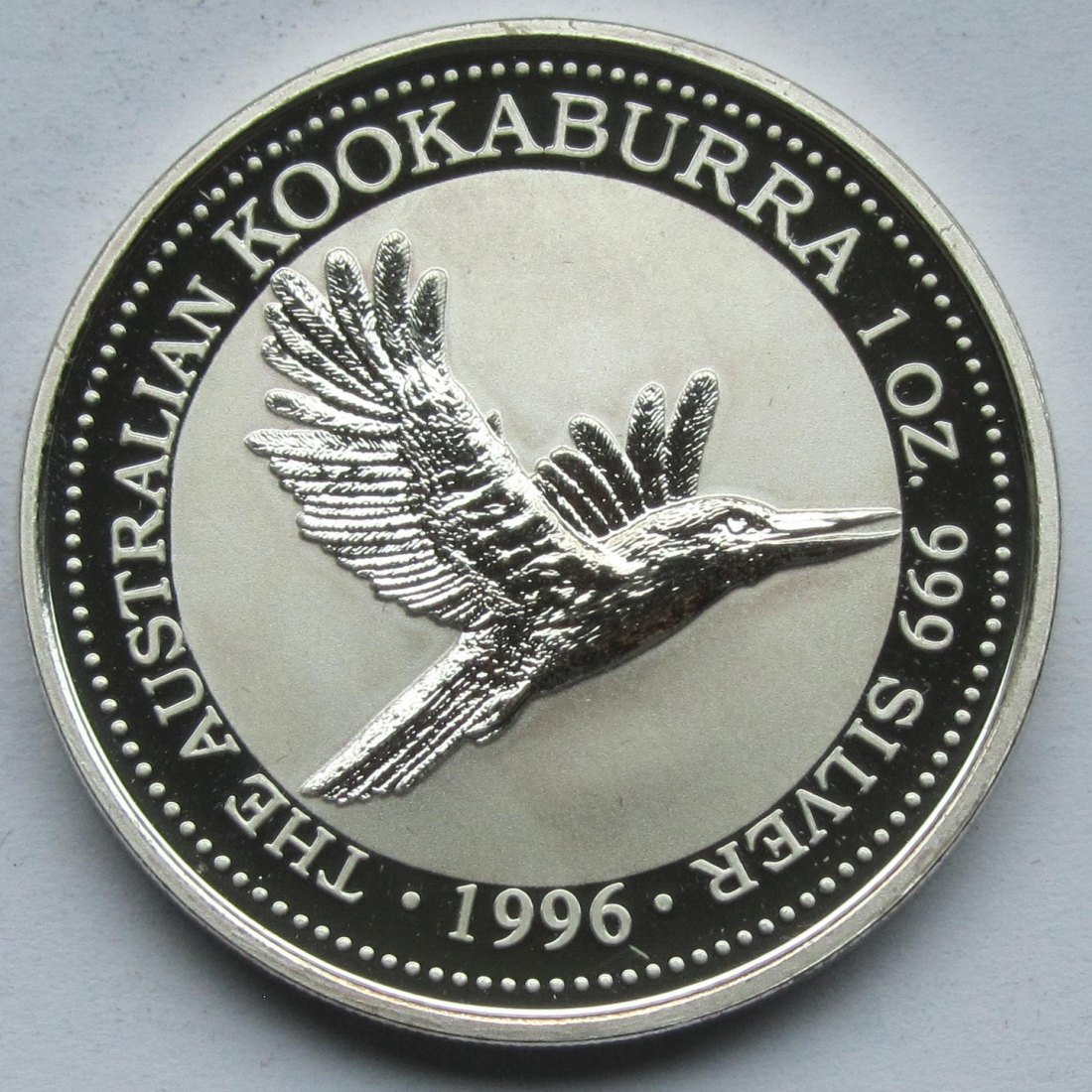  Australien: Silberunze Kookaburra 1996   