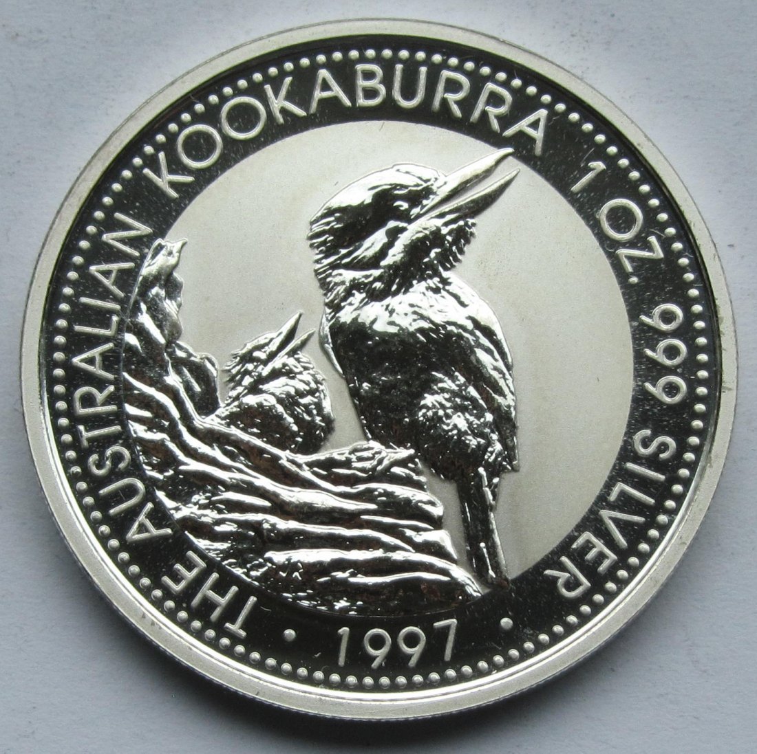  Australien: Silberunze Kookaburra 1997   