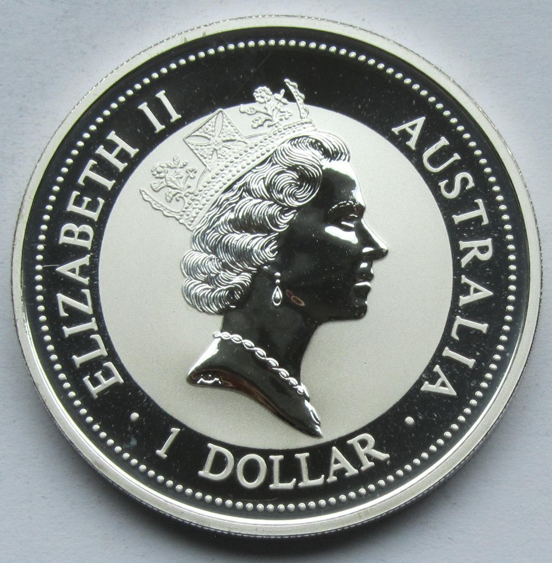  Australien: Silberunze Kookaburra 1997   