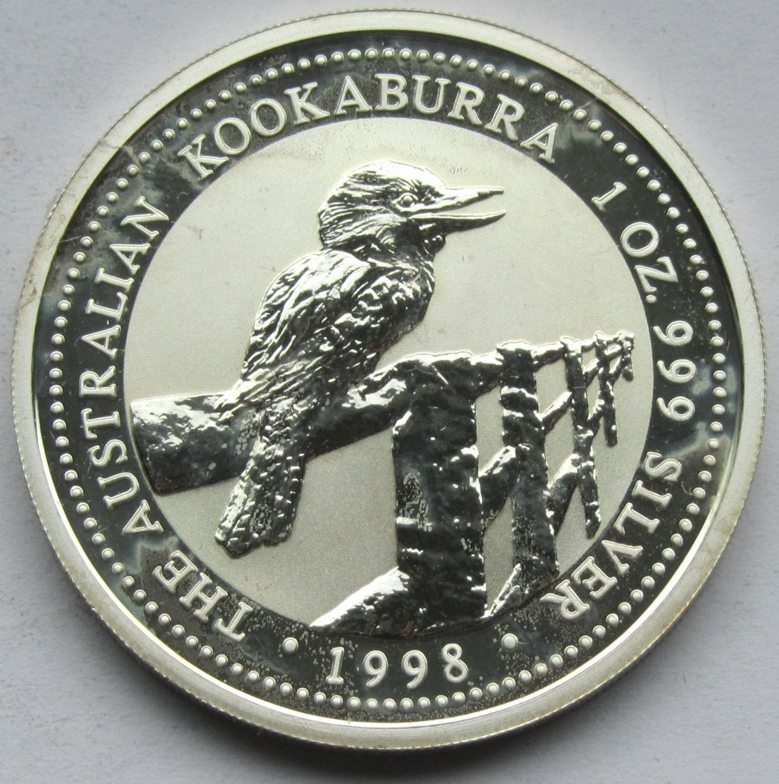  Australien: Silberunze Kookaburra 1998   