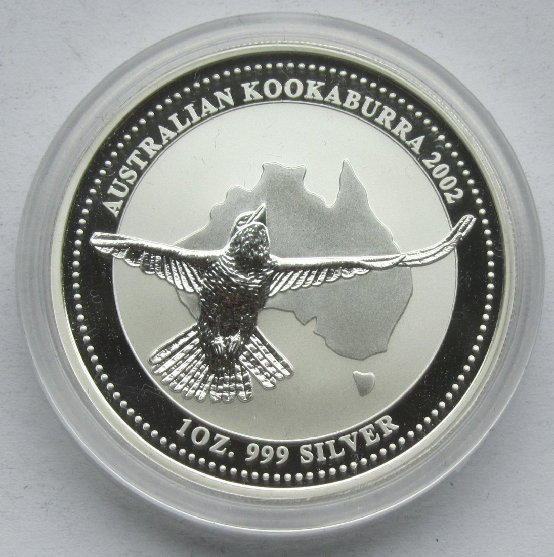  Australien: Silberunze Kookaburra 2002   