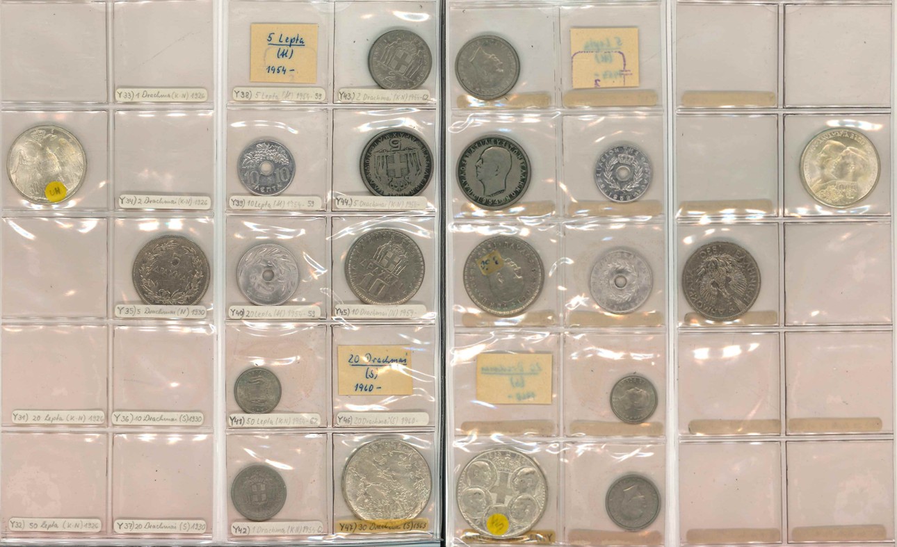  Griechenland; Lot Kleinmünzen (10 Stück)   