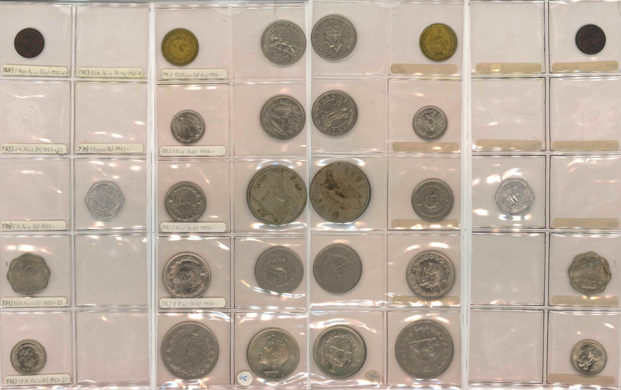  Indien; Lot Kleinmünzen (14 Stück)   