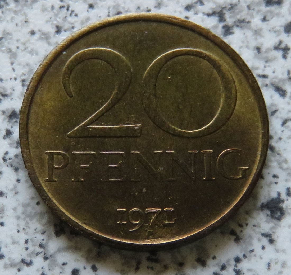  DDR 20 Pfennig 1971   