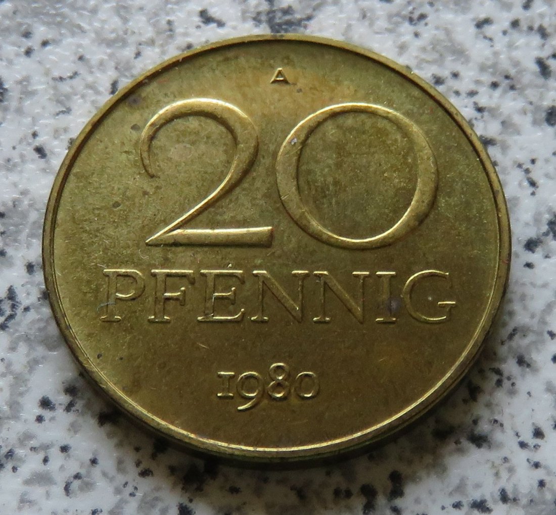  DDR 20 Pfennig 1980 A   
