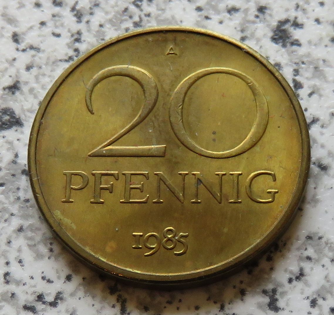  DDR 20 Pfennig 1985 A   