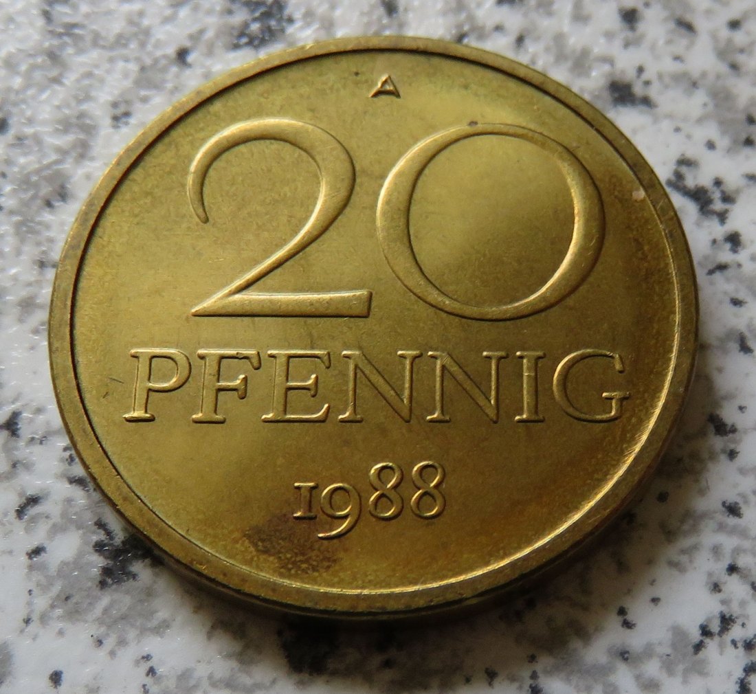  DDR 20 Pfennig 1988 A   