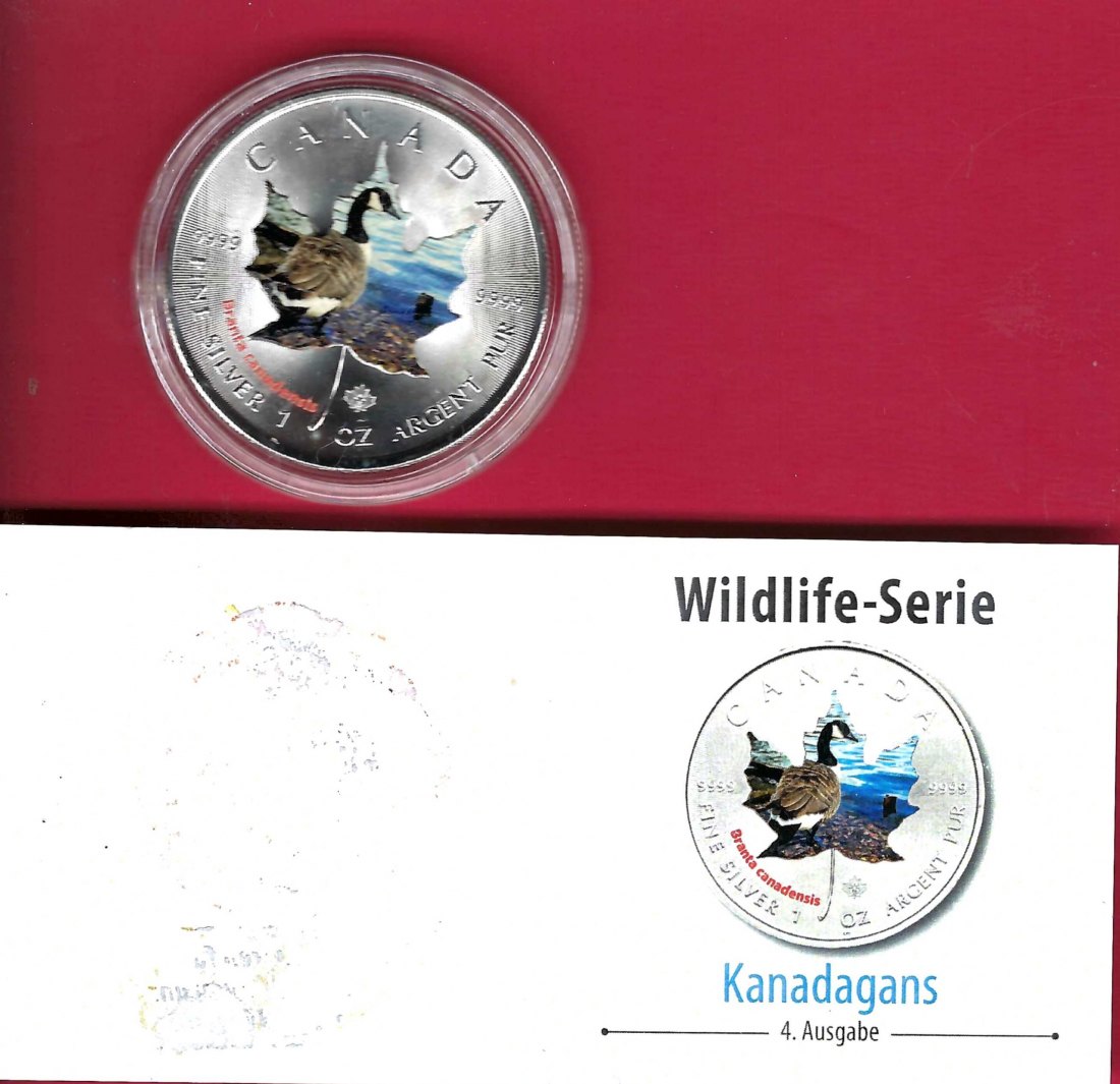  Canada 5 Dollar Maple leaf Kandagans 1 Oz Feinsilber 2014 Münzenankauf Koblenz Frank Maurer AI502   