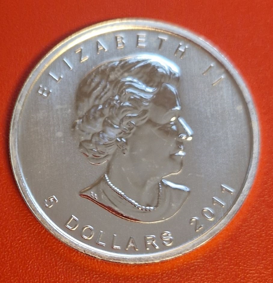  Canada 5 Dollar Maple leaf Bär 1 Oz Feinsilber 2011 Münzenankauf Koblenz Frank Maurer AI506   
