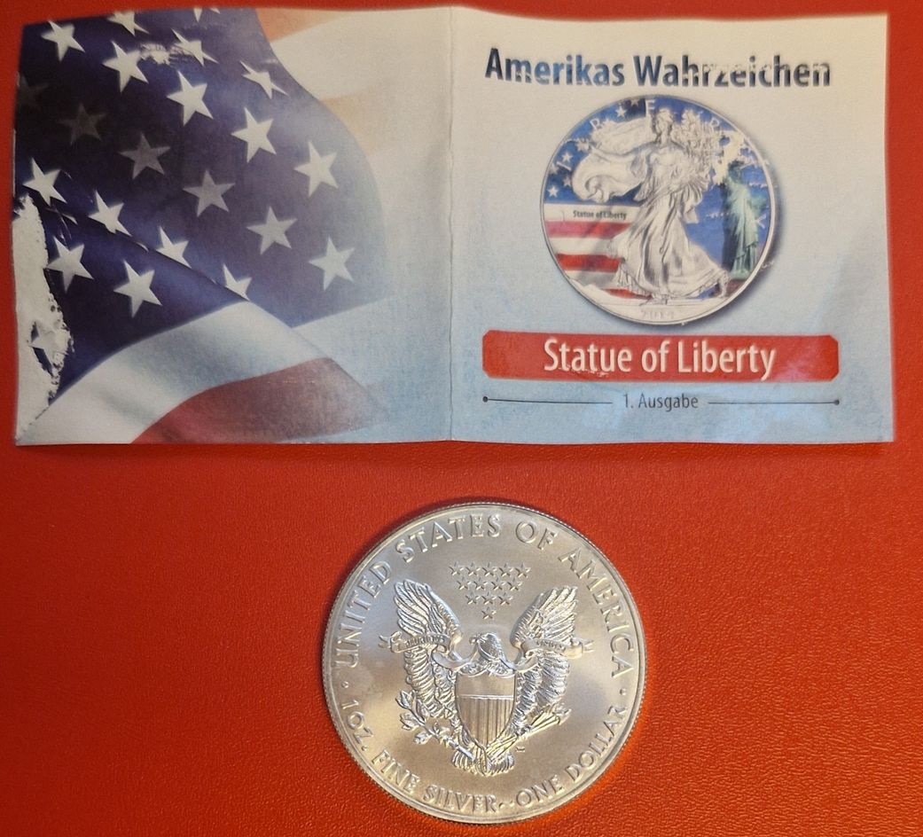  USA 2014  AG 1 OZ  Satute of Liberty Koblenzer Münzen Studio Koblenz Frank Maurer AI 511   