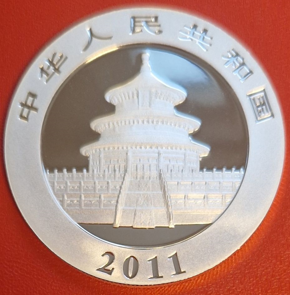  China 10 Yuan 2011 AG 1 OZ Koblenzer Münzen Studio Koblenz Frank Maurer AI517   
