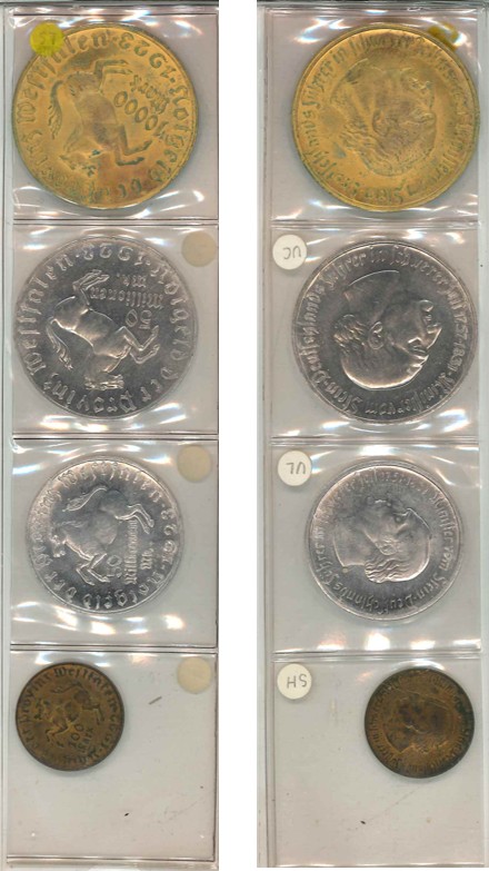  Westfalen Notgeld; Lot Münzen (4 Stück)   