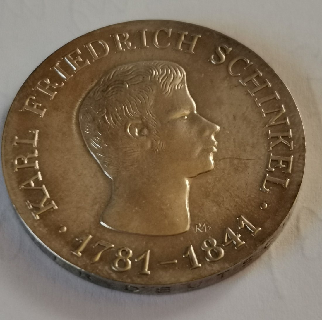 10 Mark DDR 1966 Friedrich Schinkel 800er Silber