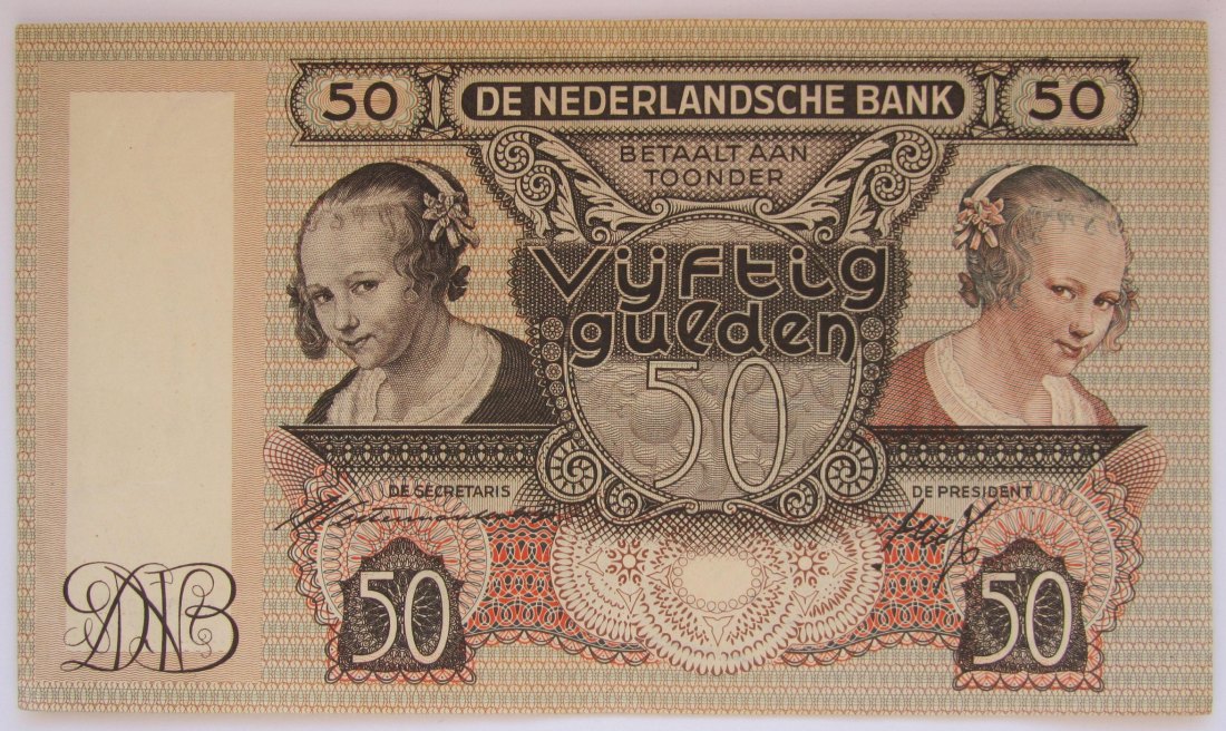  Niederlande: 50 Gulden 1941   
