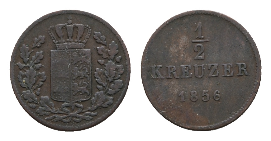  Altdeutschland; Kleinmünze 1856   