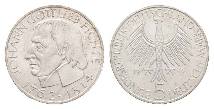  BRD; 5 Mark 1964 J.G. Fichte   