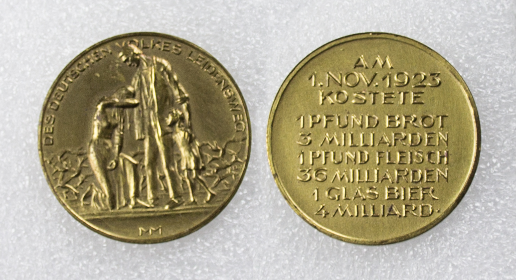  Weimarer Republik Hungertaler - Hungermedaille 15.Nov.1923   