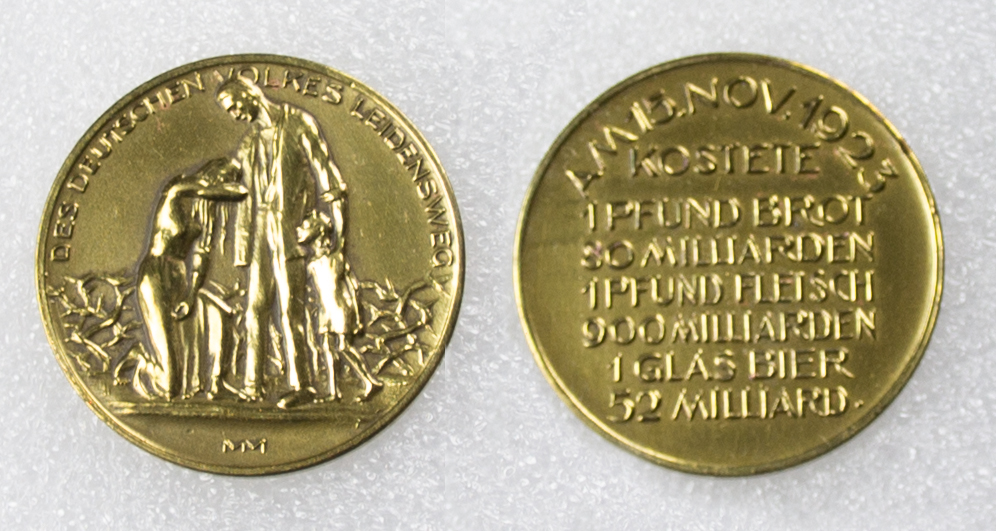  Weimarer Republik Hungertaler - Hungermedaille 15.Nov.1923   