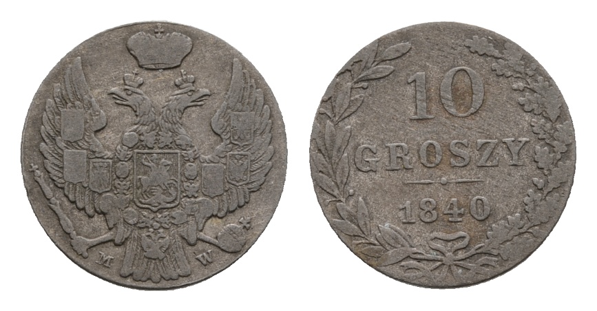  Polen, 10 Groszy 1840   