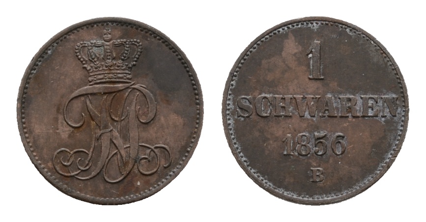 Altdeutschland, 1 Kleinmünze 1856   