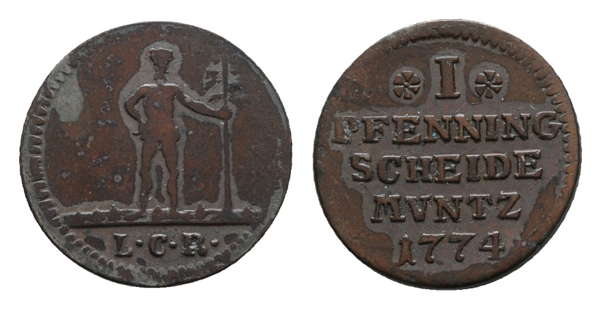 Altdeutschland, 1 Kleinmünze 1774   