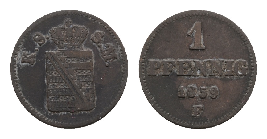  Altdeutschland, 1 Kleinmünze 1859   