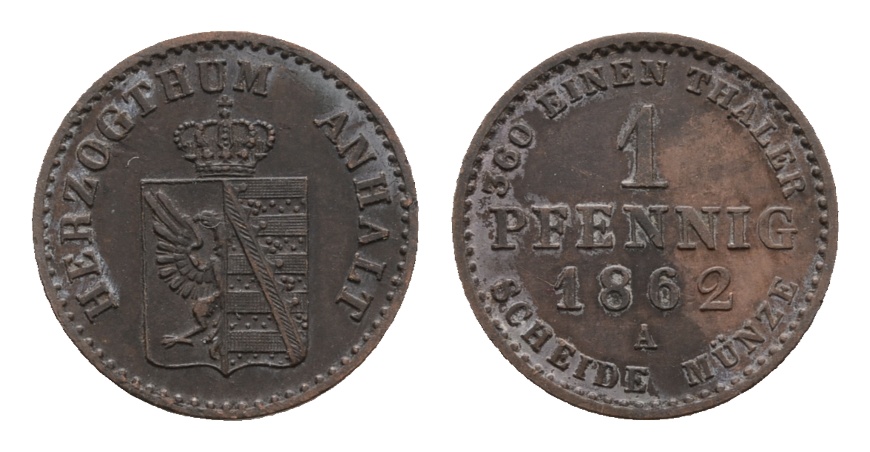  Altdeutschland, 1 Kleinmünze 1862   