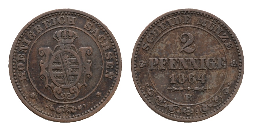  Altdeutschland, 1 Kleinmünze 1864   
