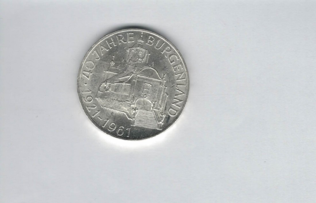  25 Schilling 1961 Burgenland 40 Jahre silber 10,4g fein Österreich Spittalgold9800 (04588/7)   