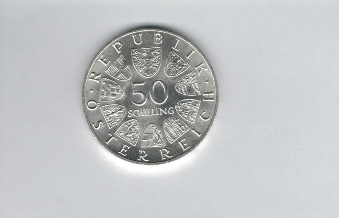  50 Schilling 1967 100 Jahre Donauwalzer silber 18g fein Österreich Spittalgold9800 (4584/6)   