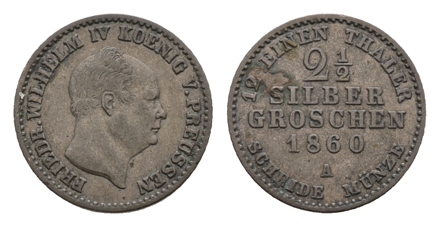  Preußen; Kleinmünze 1860   