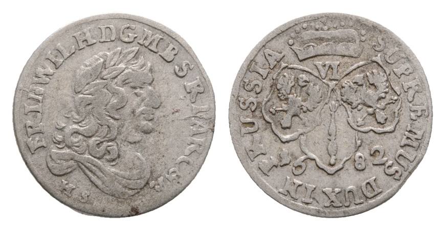  Altdeutschland; Kleinmünze 1682   