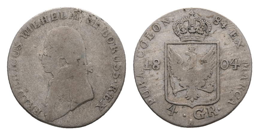  Altdeutschland; Kleinmünze 1804   