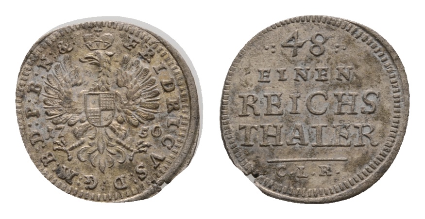  Altdeutschland; Kleinmünze 1750   