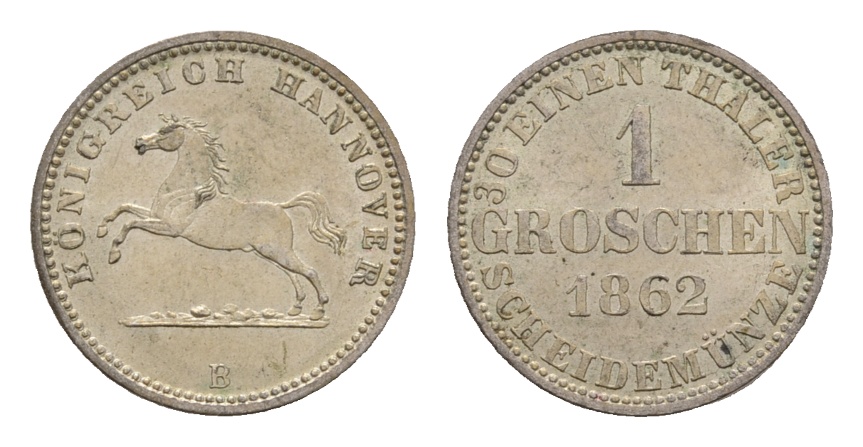  Altdeutschland; Kleinmünze 1862   
