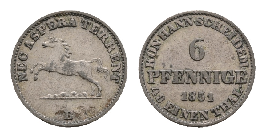  Altdeutschland, Kleinmünze 1851   