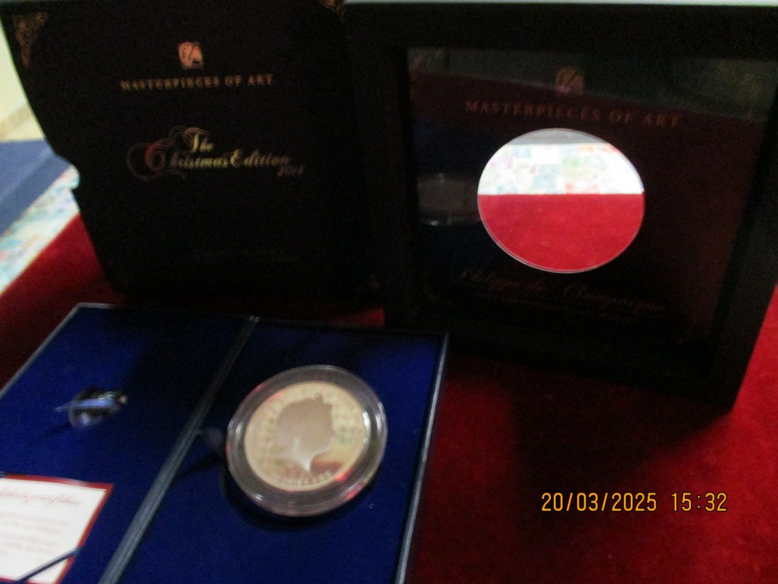  Cook Islands 20 Dollars Silbermünze - 3 Unzen Silber 2014 Masterpieces of Art/1100752   