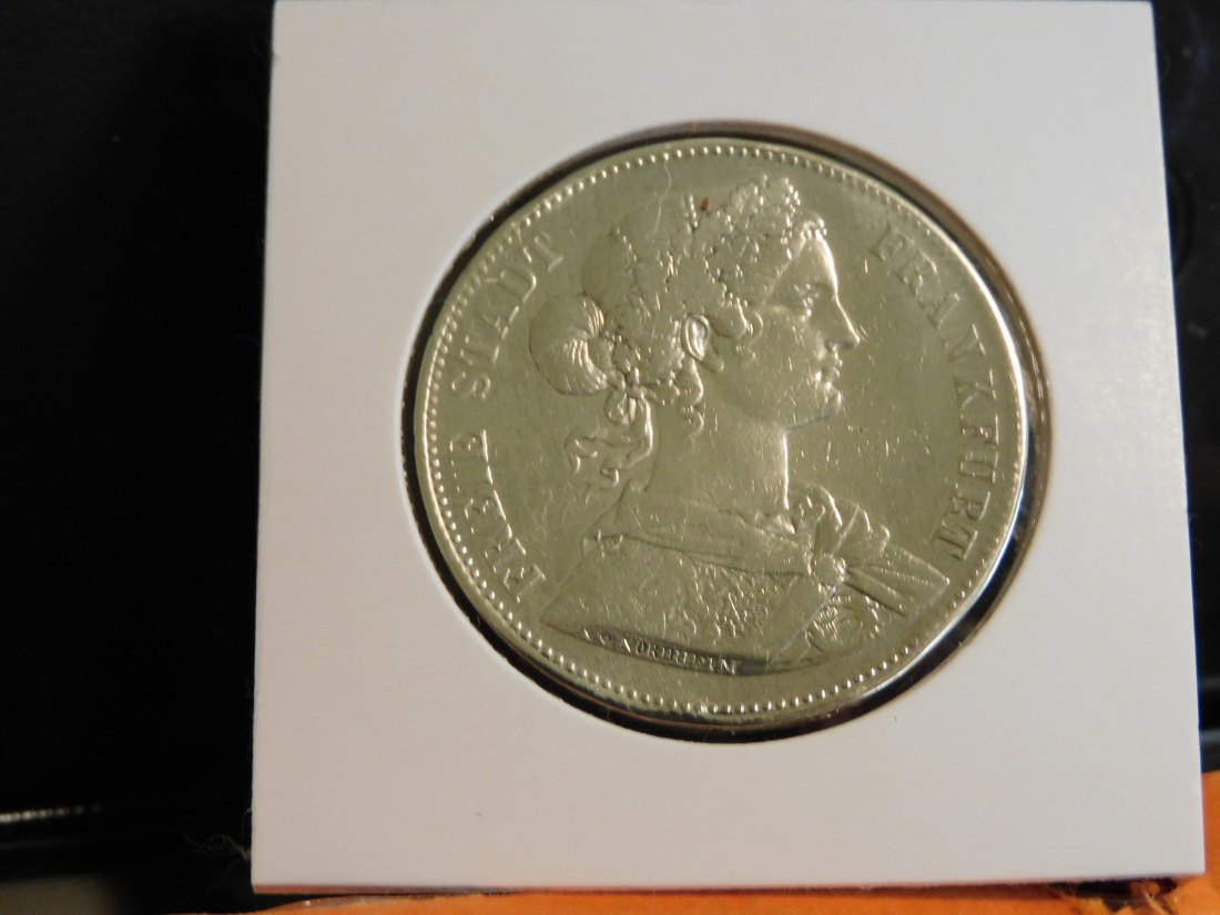 GERMANY 1 THALER 1862 FRANKFURT.GRADE-PLEASE SEE PHOTOS.