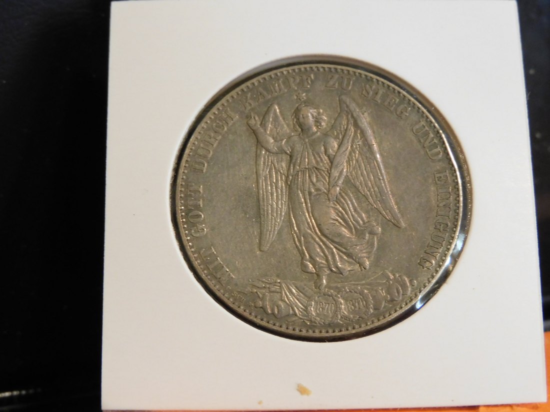  GERMANY 1 THALER 1871 WURTTEMBERG.GRADE-PLEASE SEE PHOTOS.   