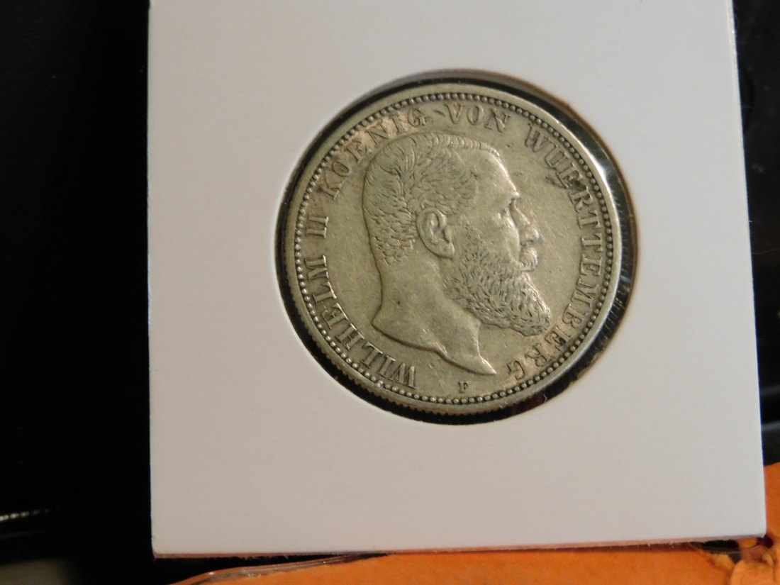 GERMANY 2 MARK 1907 WURTTEMBERG.GRADE-PLEASE SEE PHOTOS.