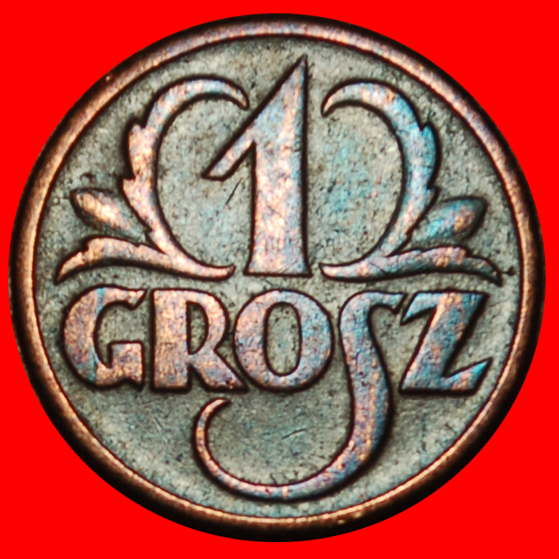  Ⰶ VOR DER BESETZUNG DURCH DEUTSCHLAND (1939-1944): POLEN★ 1 GROSH 1939★TYP 1923-1939★OHNE VORBEHALT!   