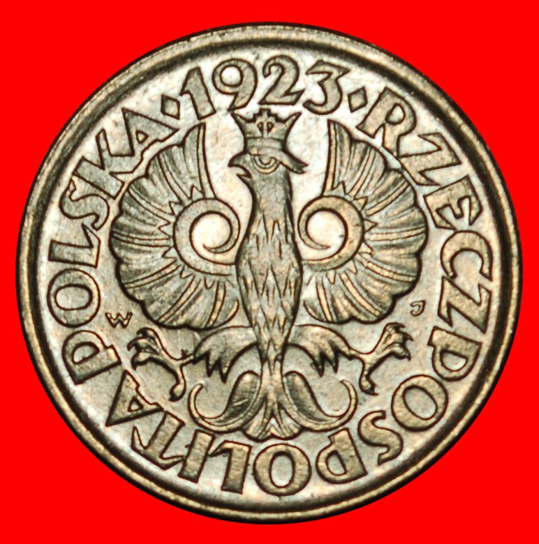  Ⰶ 2 VERKAUFT BESETZUNG DURCH DEUTSCHLAND (1939-1944): POLEN ★ 10 GROSHES 1923 ADLER★OHNE VORBEHALT!   