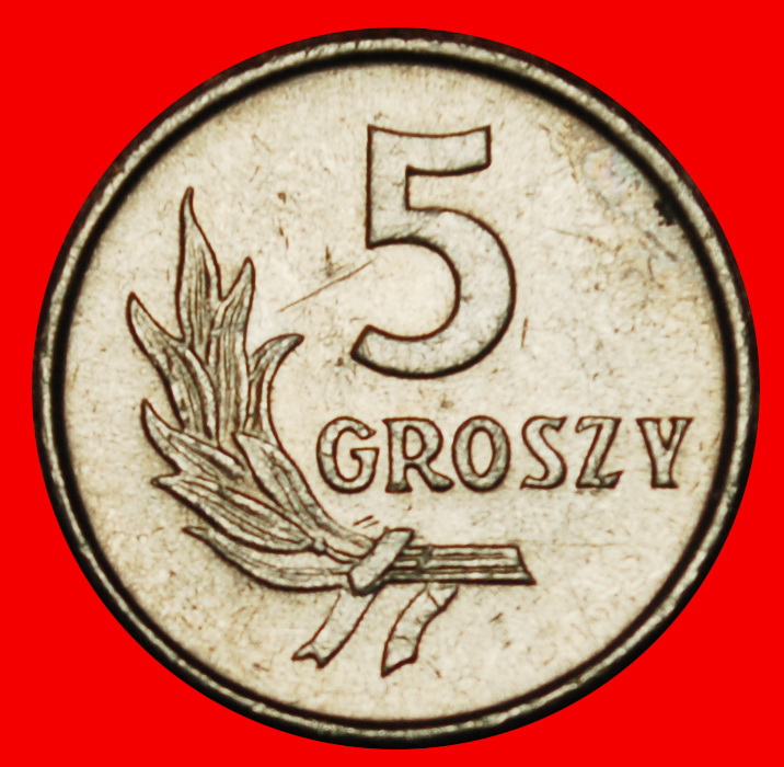  Ⰶ SOZIALISTISCHE STERNE AUF ADLER (1958-1972):POLEN★5 GROSHEN 1963★VZGL STEMPELGLANZ★OHNE VORBEHALT!   