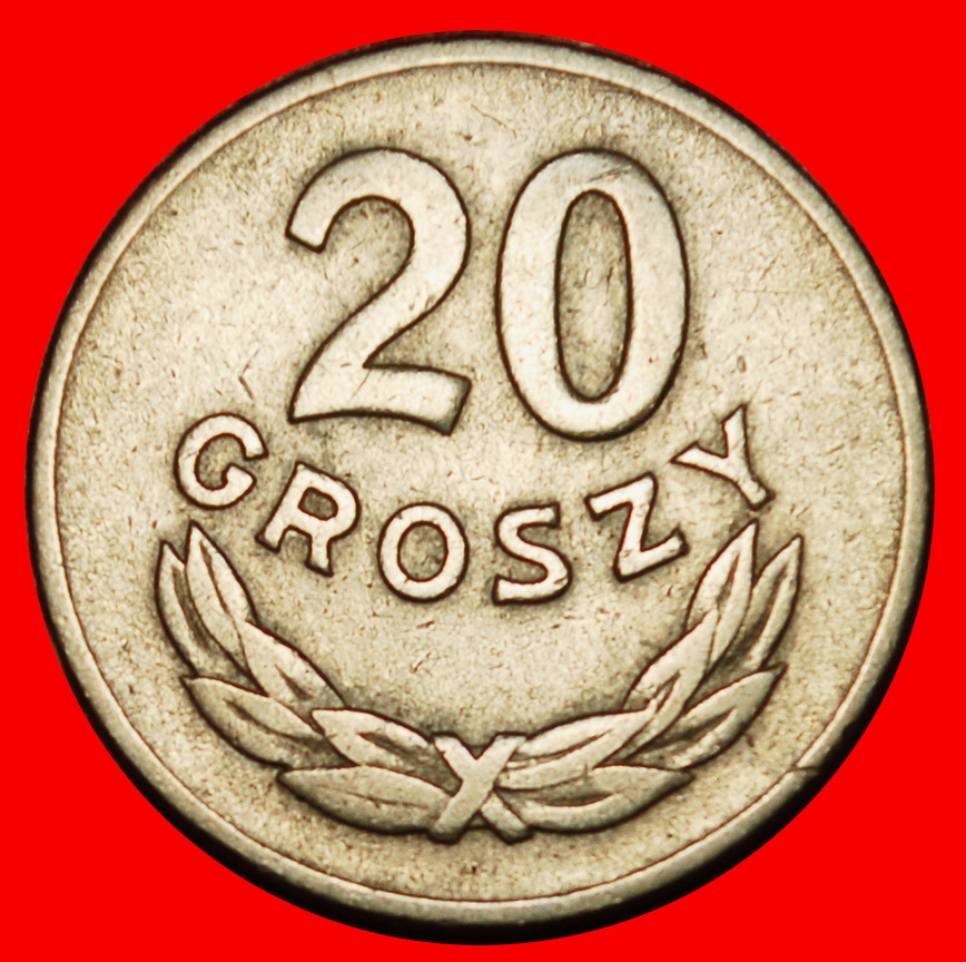 Ⰶ 2 VERKAUFT SOZIALISTISCHE TSCHECHOSLOWAKEI: POLEN★20 GROSHEN 1949 ★ ZWEI WÖRTER★OHNE VORBEHALT!